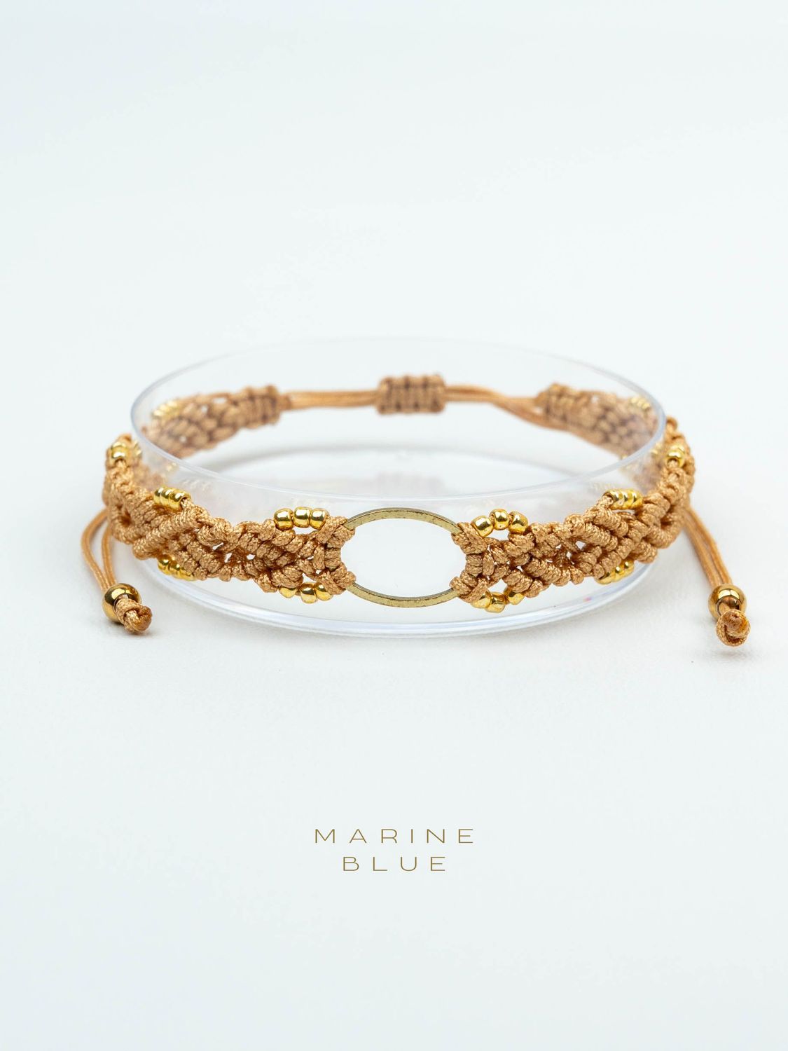 Jardin Flower Endless Handmade Bracelet - Macrame Bracelet, Color: Hazel