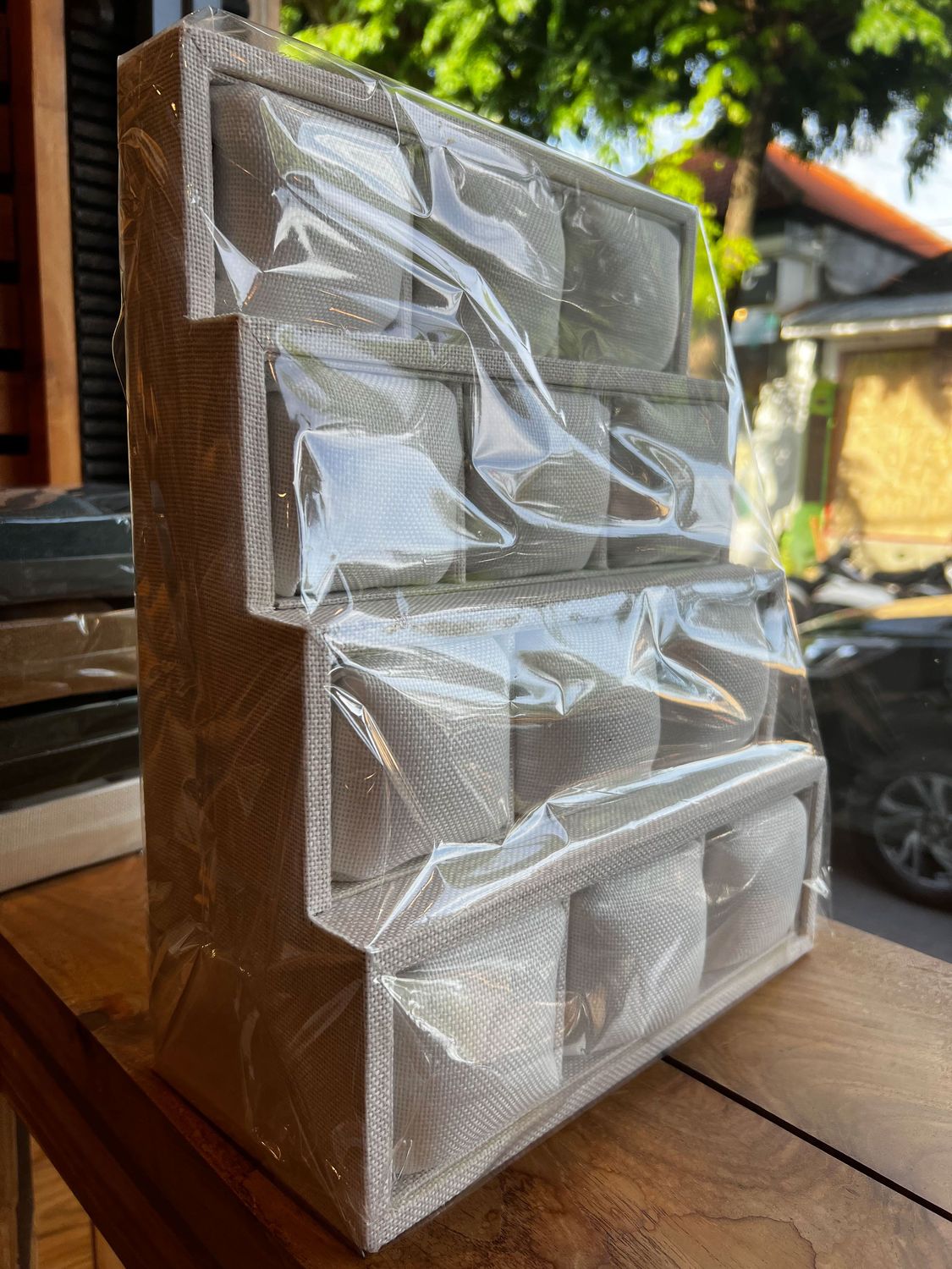 Bracelet Display Box, Color: White Noise, Size: Big
