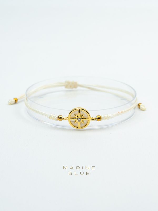 Kuzey Handmade Bracelet - Compass Charm Bracelet