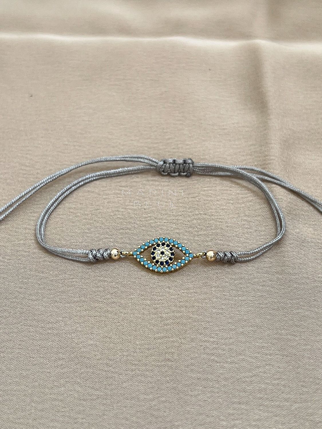 Donkey Eye Handmade Bracelet - Charm Bracelet, Color: Misty Moon
