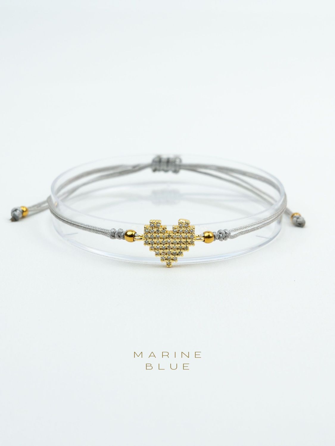 Lavoe Handmade Bracelet - Heart Charm Bracelet, Color: Misty Moon