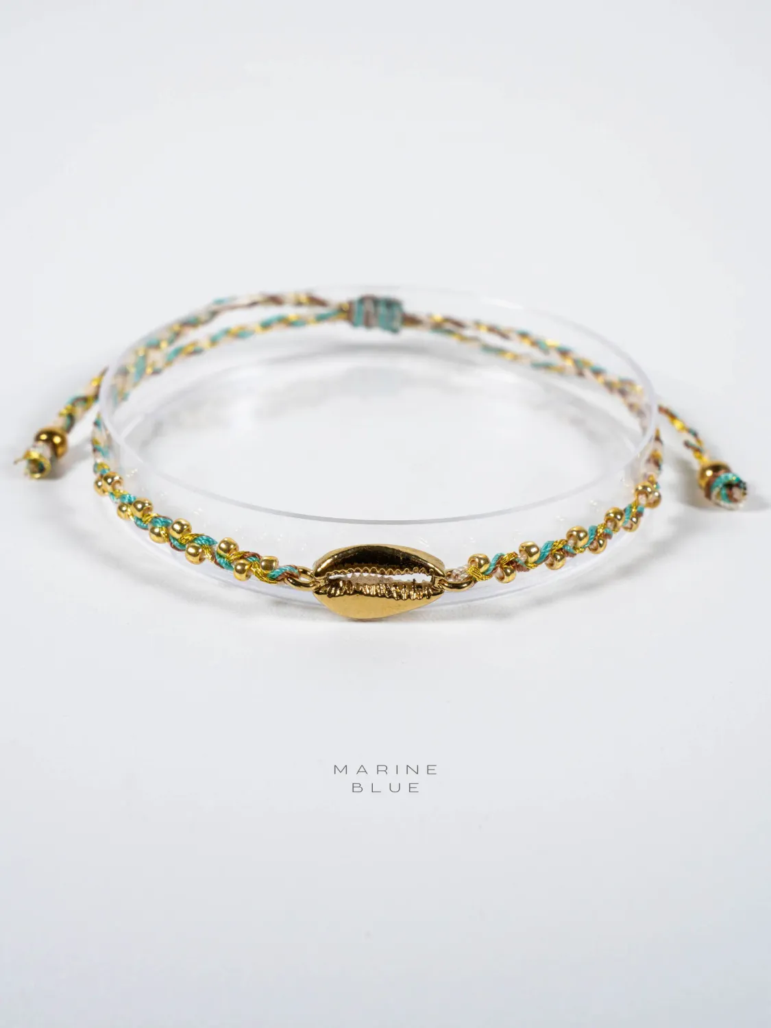 Cowrie Pointed Handmade Bracelet - Charm Bracelet, Color: Arctic Rust