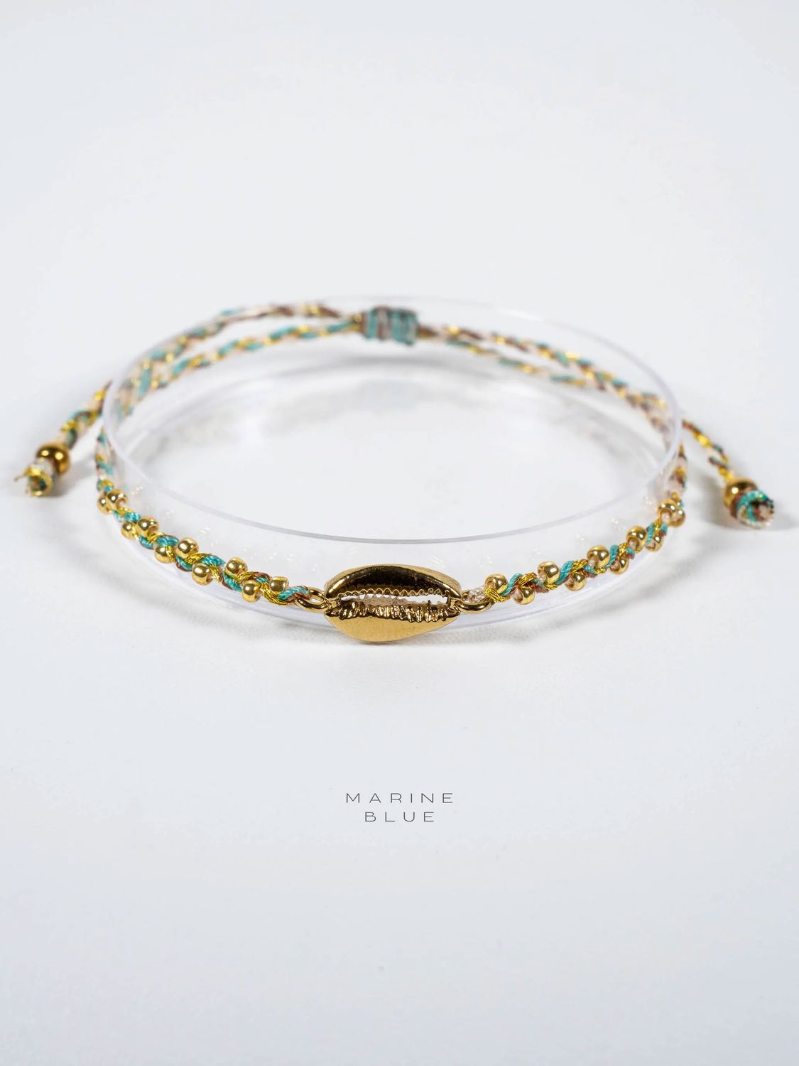 Cowrie Pointed Handmade Bracelet - Charm Bracelet, Color: Arctic Rust