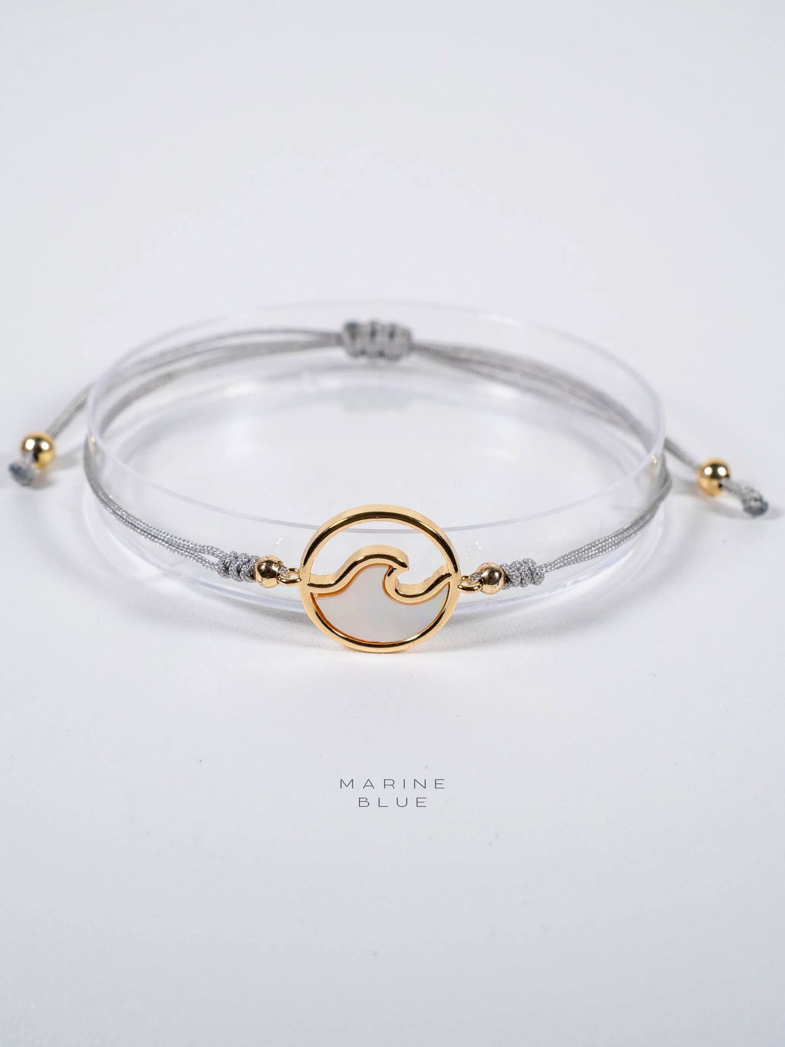 Waves Handmade Bracelet - Charm Bracelet, Color: Misty Moon