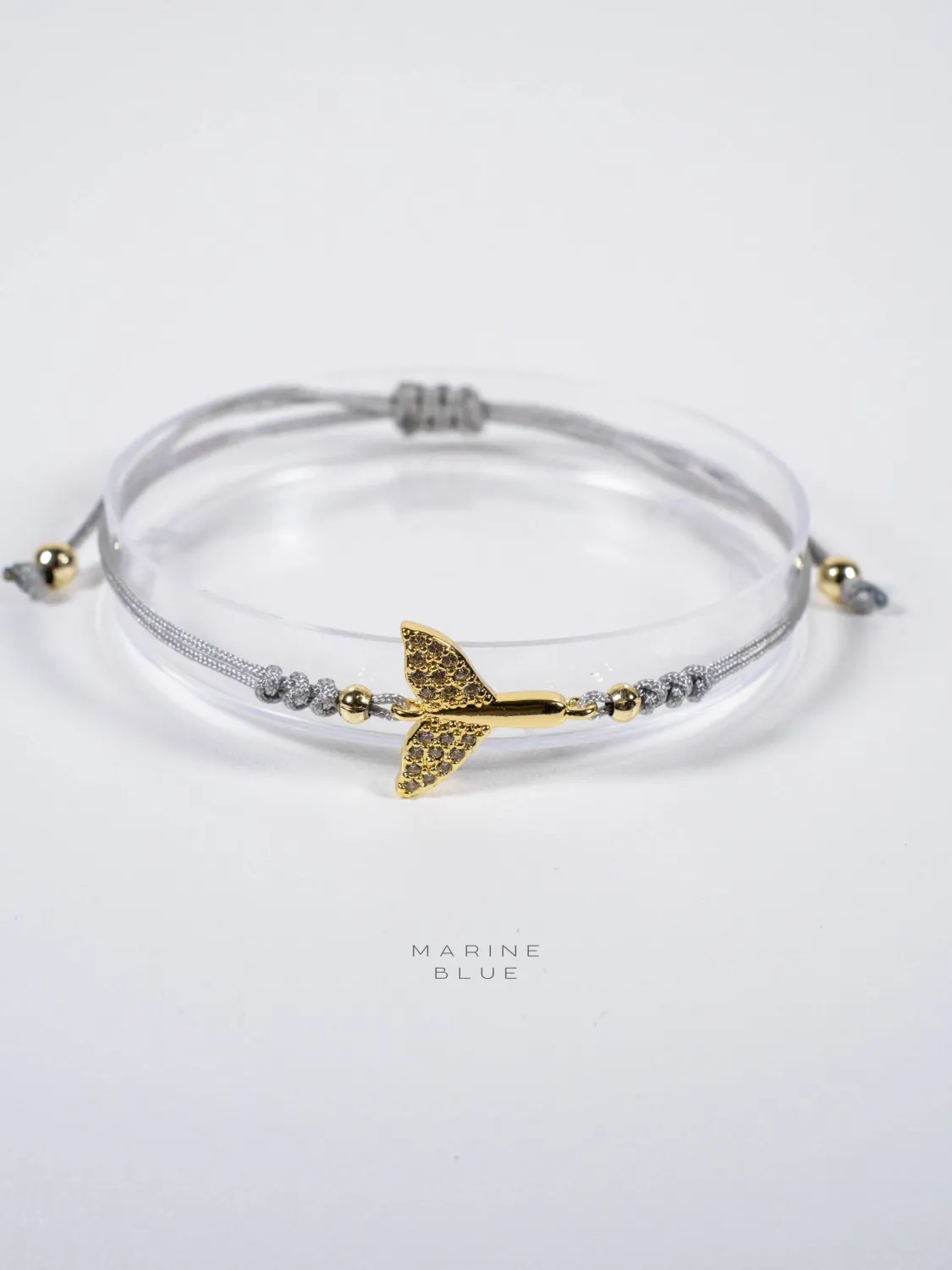 Whales Handmade Bracelet - Charm Bracelet, Color: Misty Moon
