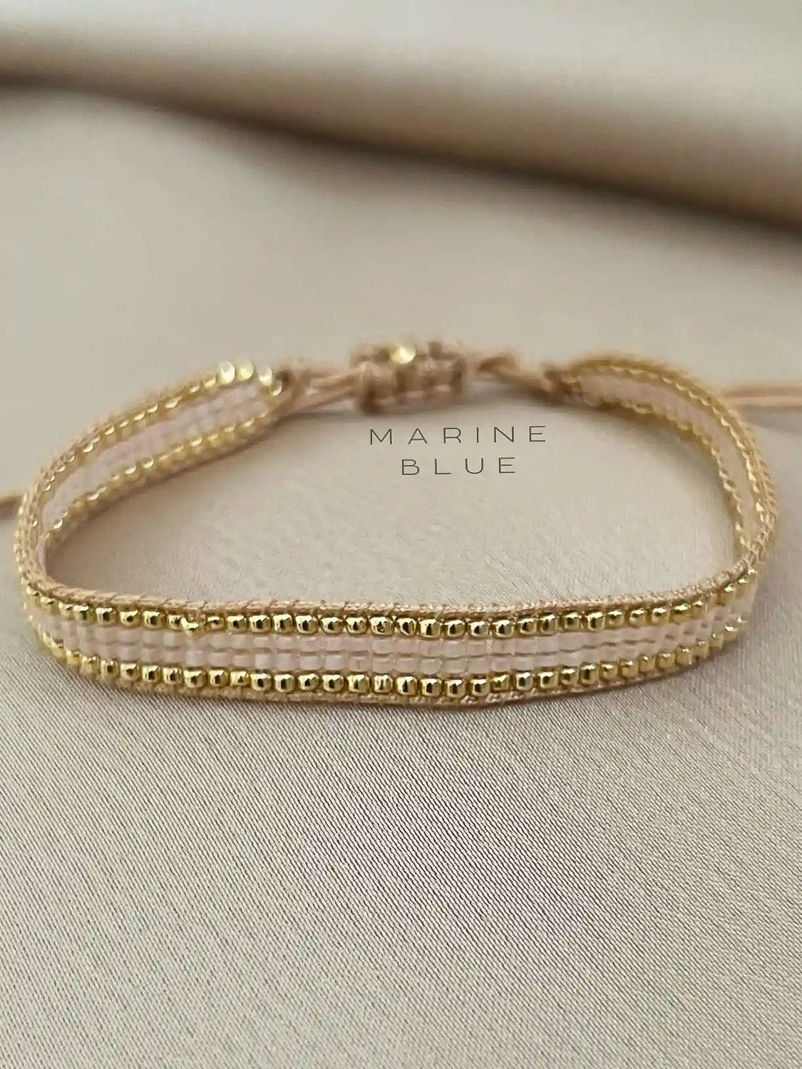 Solo 4 Track Handmade Bracelet - Beaded Bracelet, Color: Sunset Breeze