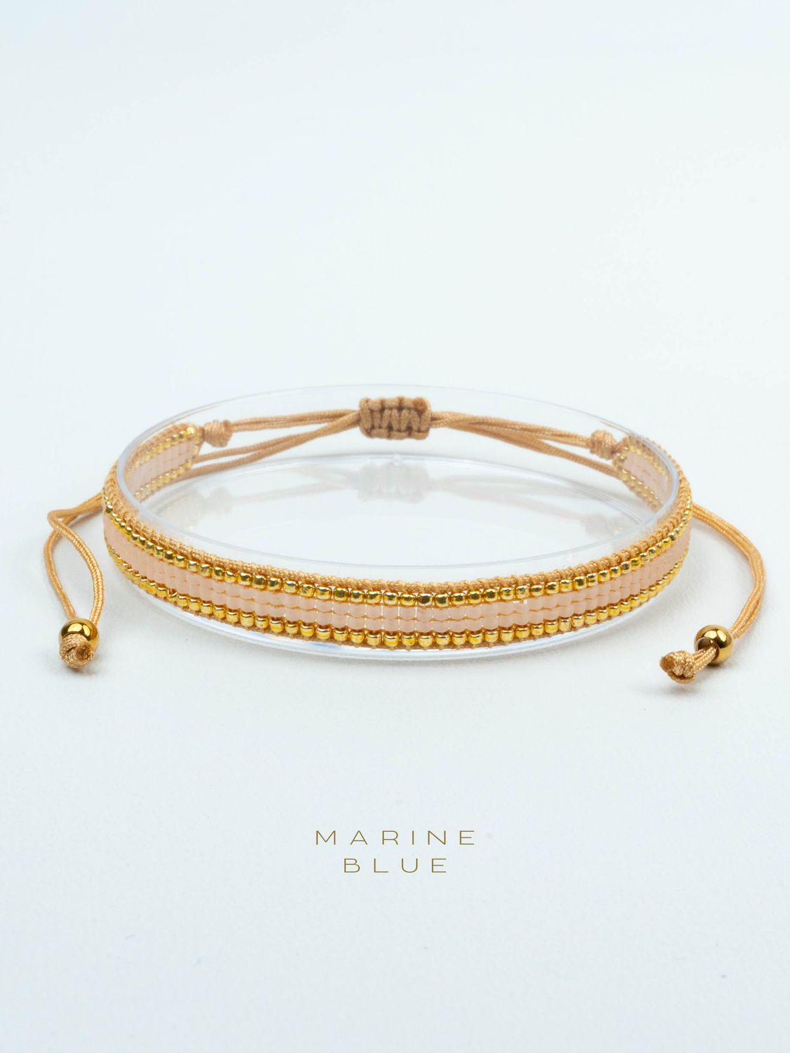 Solo 4 Track Handmade Bracelet - Beaded Bracelet, Color: Sunset Breeze
