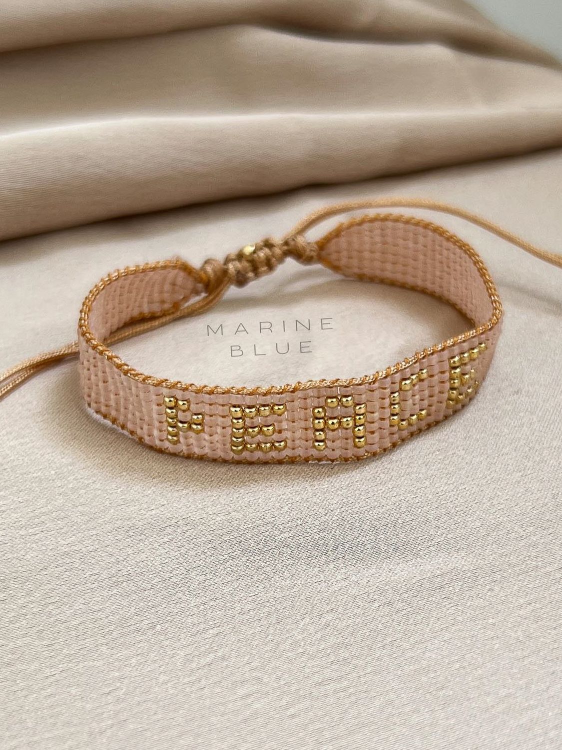 Solo 7 Peace Handmade Bracelet - Beaded Bracelet, Color: Sunset Breeze