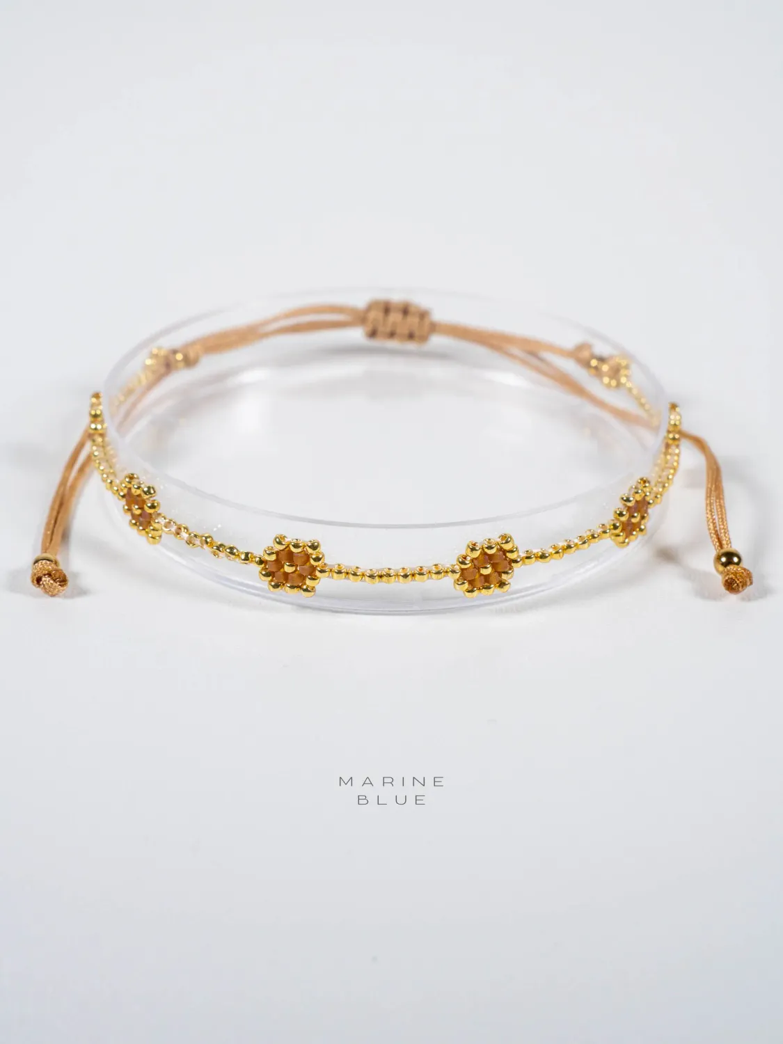 Solo Cells Tied Handmade Bracelet - Beaded Bracelet, Color: Mother Earth