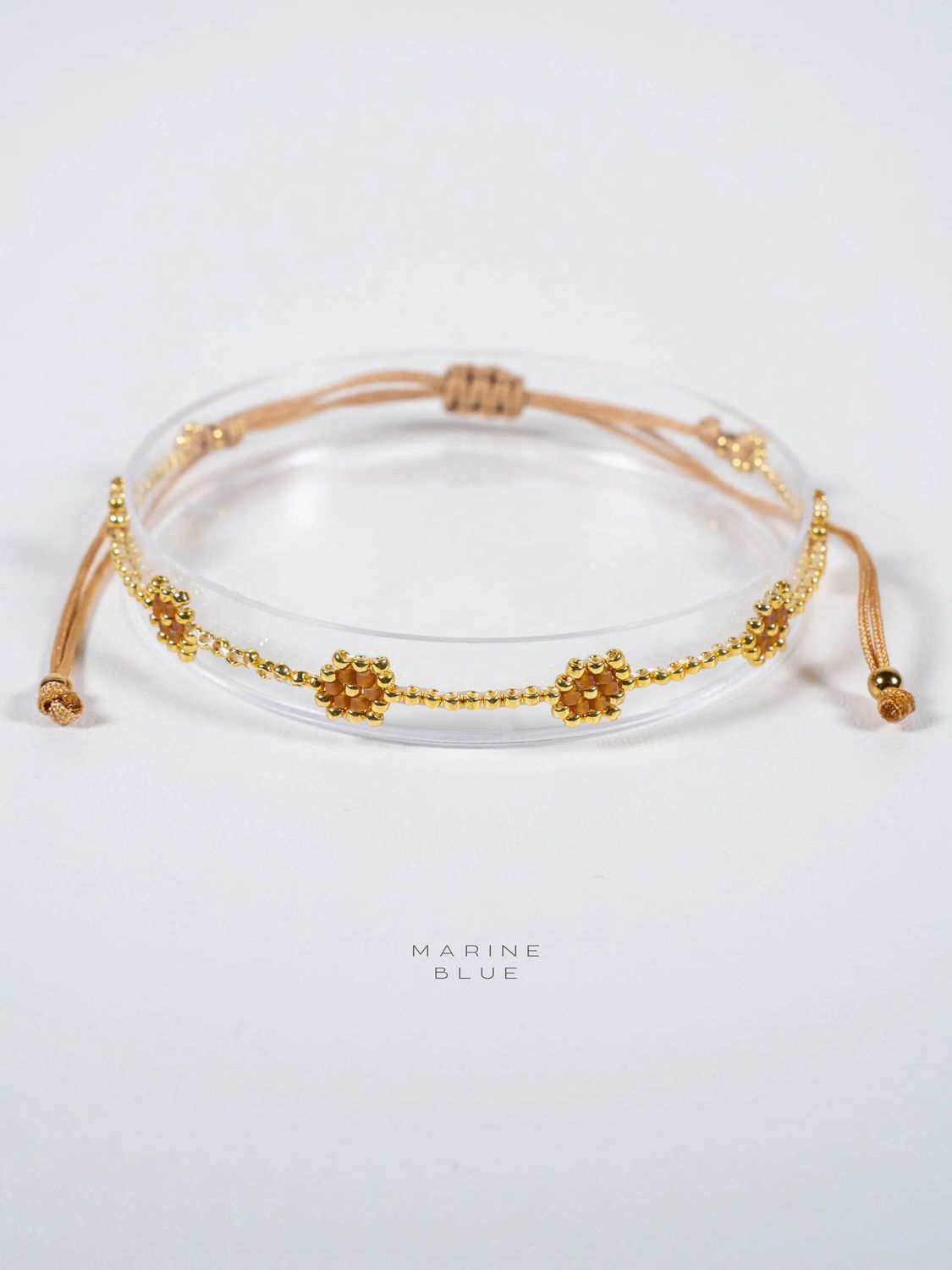 Solo Cells Tied Handmade Bracelet - Beaded Bracelet, Color: Mother Earth
