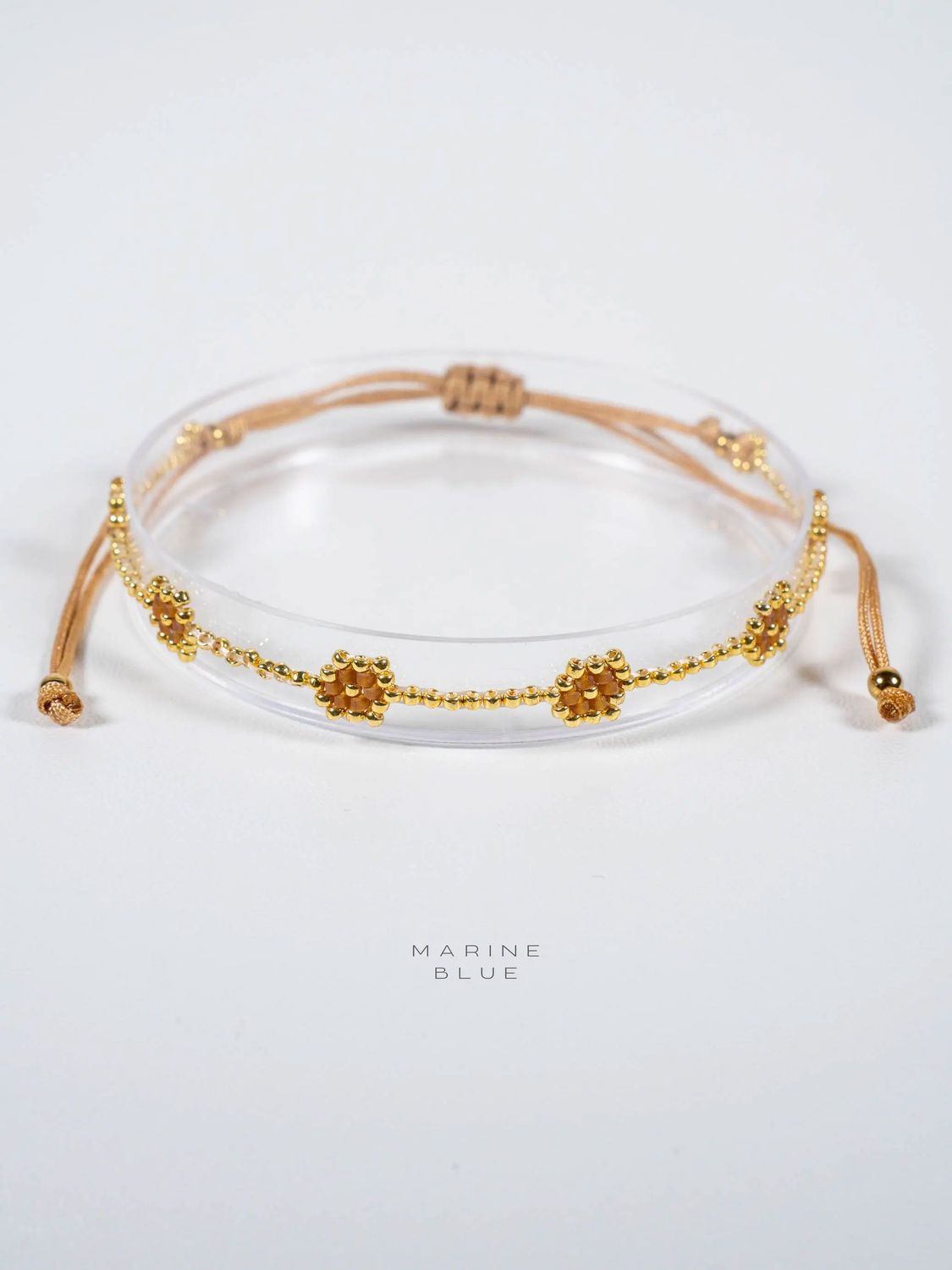 Solo Cells Tied Handmade Bracelet - Beaded Bracelet, Color: Mother Earth