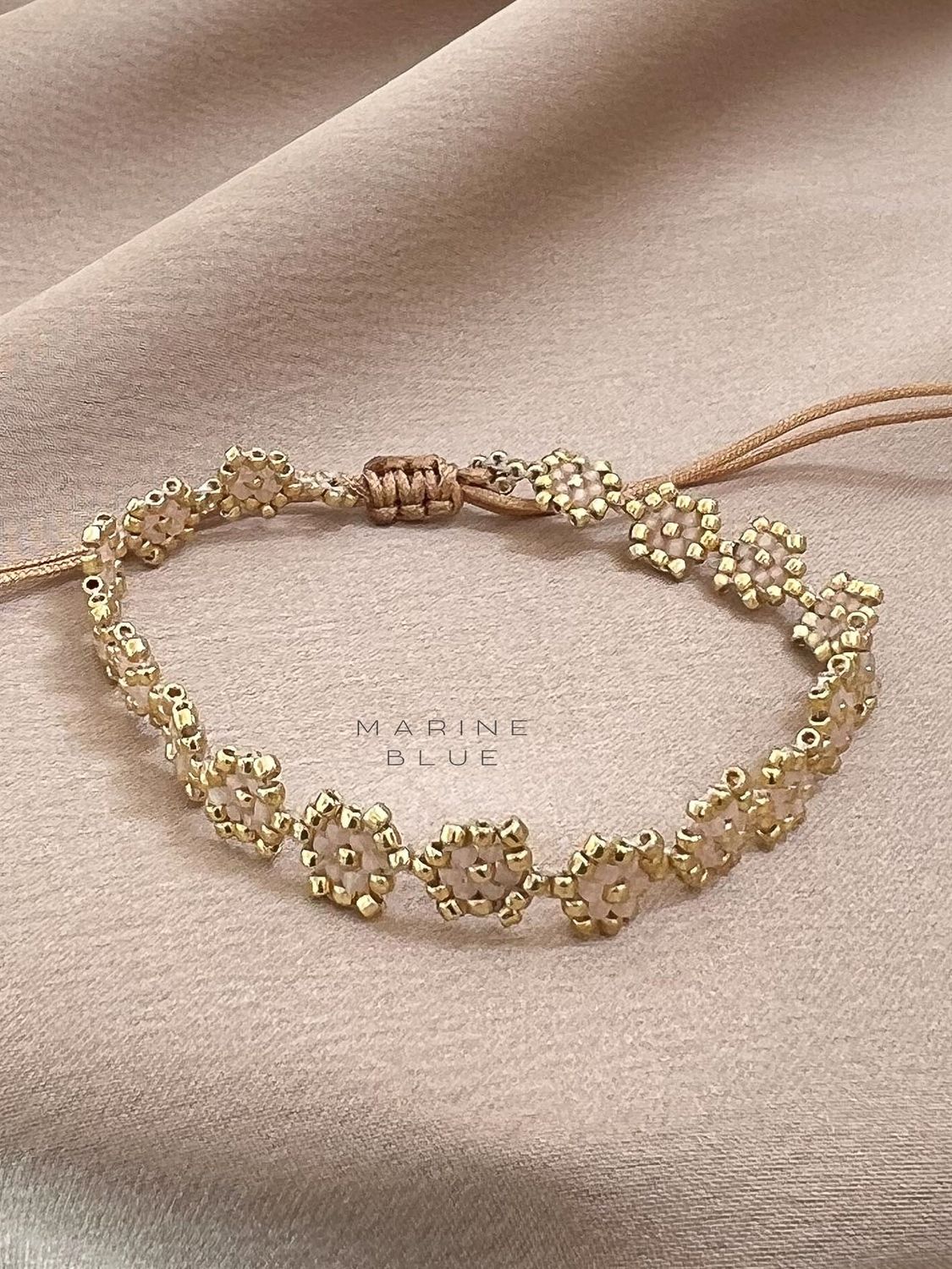 Solo Cells Long Handmade Bracelet - Beaded Bracelet, Color: Sunset Breeze