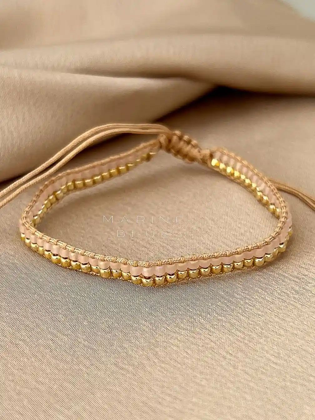 Solo Sidewalk Handmade Bracelet - Beaded Bracelet, Color: Sunset Breeze