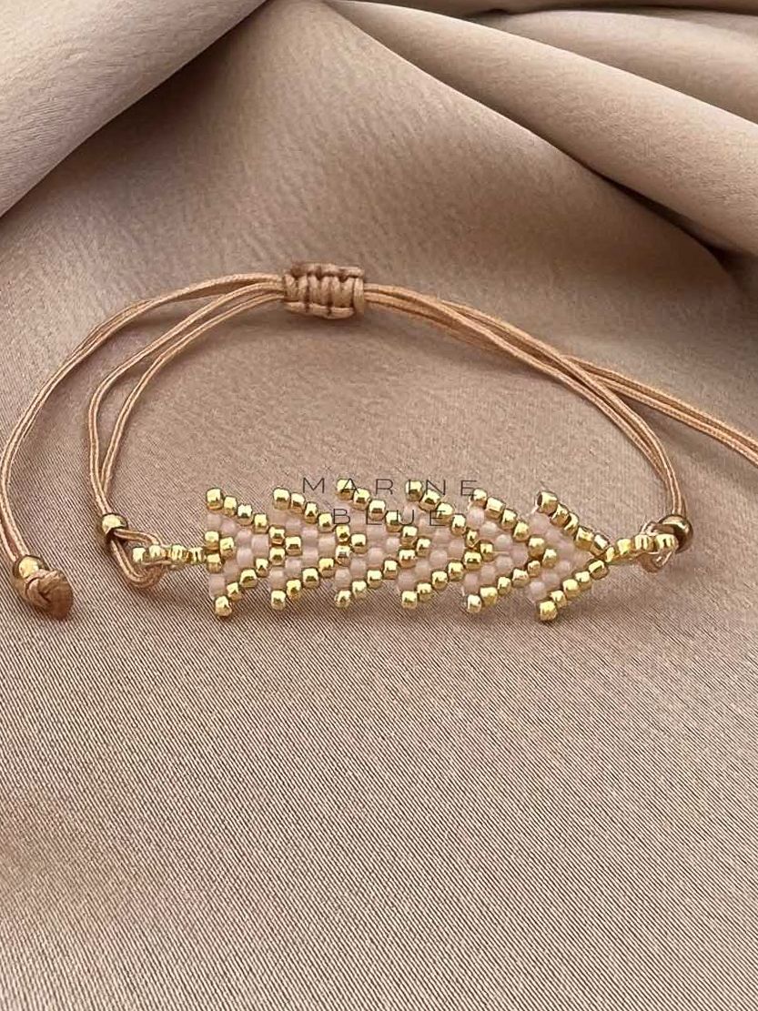 Solo Phyton Handmade Bracelet - Beaded Bracelet, Color: Sunset Breeze