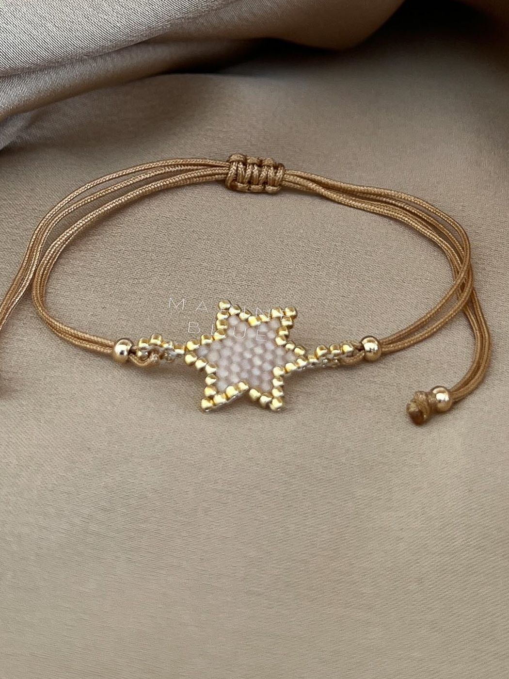 Solo Star Handmade Bracelet - Beaded Bracelet, Color: Sunset Breeze