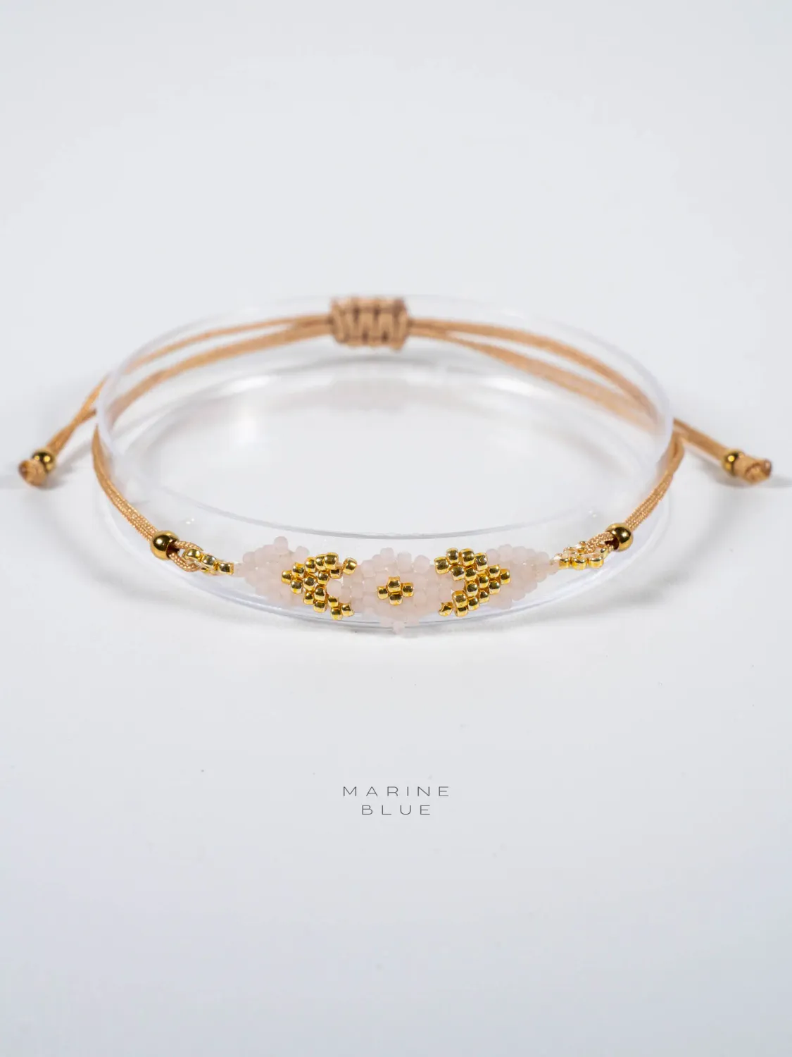 Solo Crosshair Handmade Bracelet - Beaded Bracelet, Color: Sunset Breeze