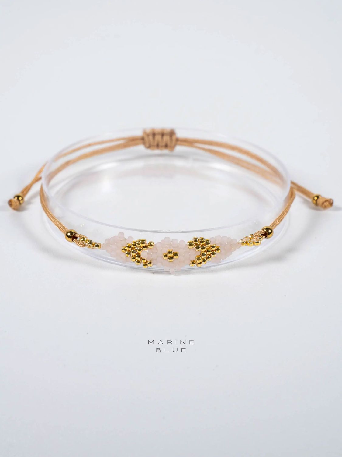 Solo Crosshair Handmade Bracelet - Beaded Bracelet, Color: Sunset Breeze