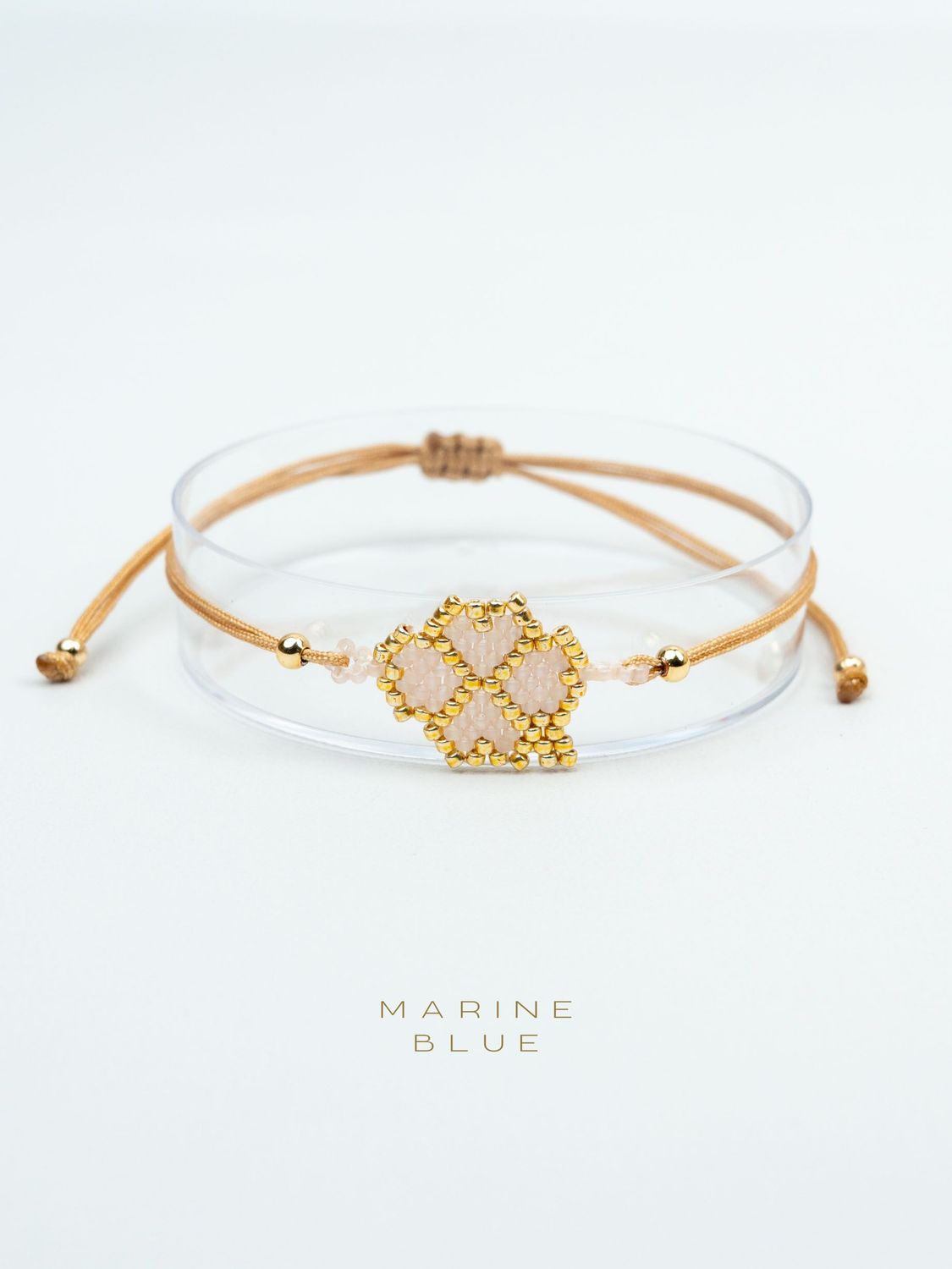 Solo Clover Handmade Bracelet - Beaded Bracelet, Color: Sunset Breeze