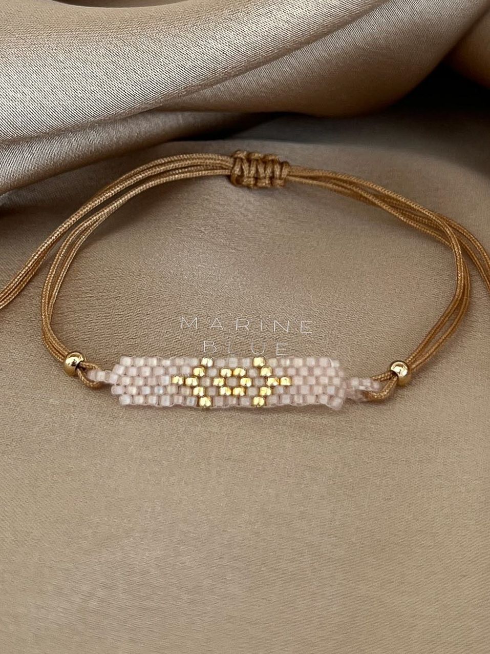 Solo Long Evil Eye Handmade Bracelet - Beaded Bracelet, Color: Sunset Breeze