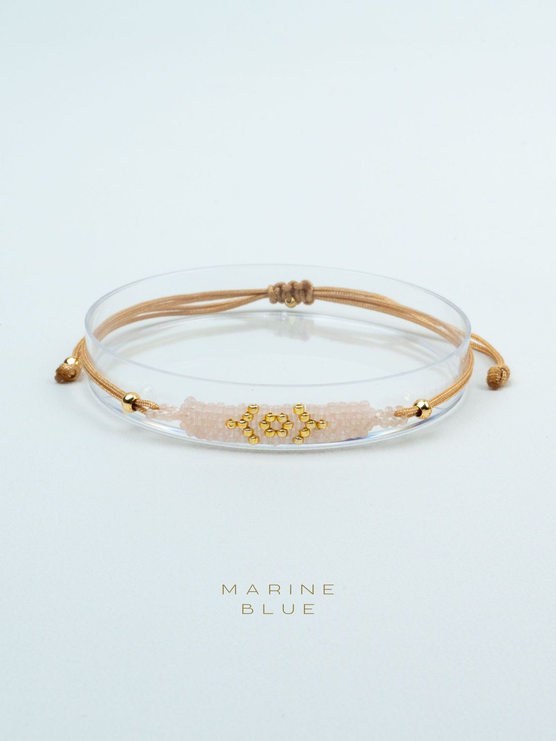 Solo Long Evil Eye Handmade Bracelet - Beaded Bracelet, Color: Sunset Breeze