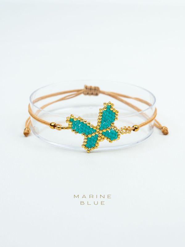 Solo Butterfly Handmade Bracelet - Beaded Bracelet