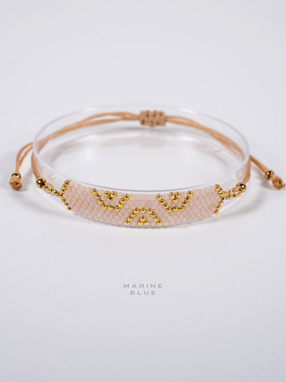 Solo Long Triple Evil Eye Handmade Bracelet - Beaded Bracelet, Color: Sunset Breeze