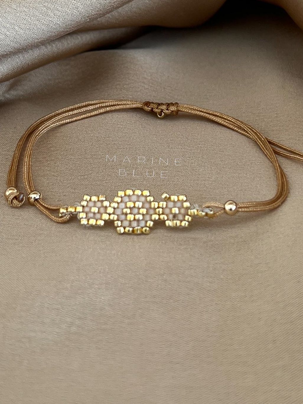 Solo Triple Evil Eye Gelang Handmade - Gelang Manik-manik, Color: Sunset Breeze