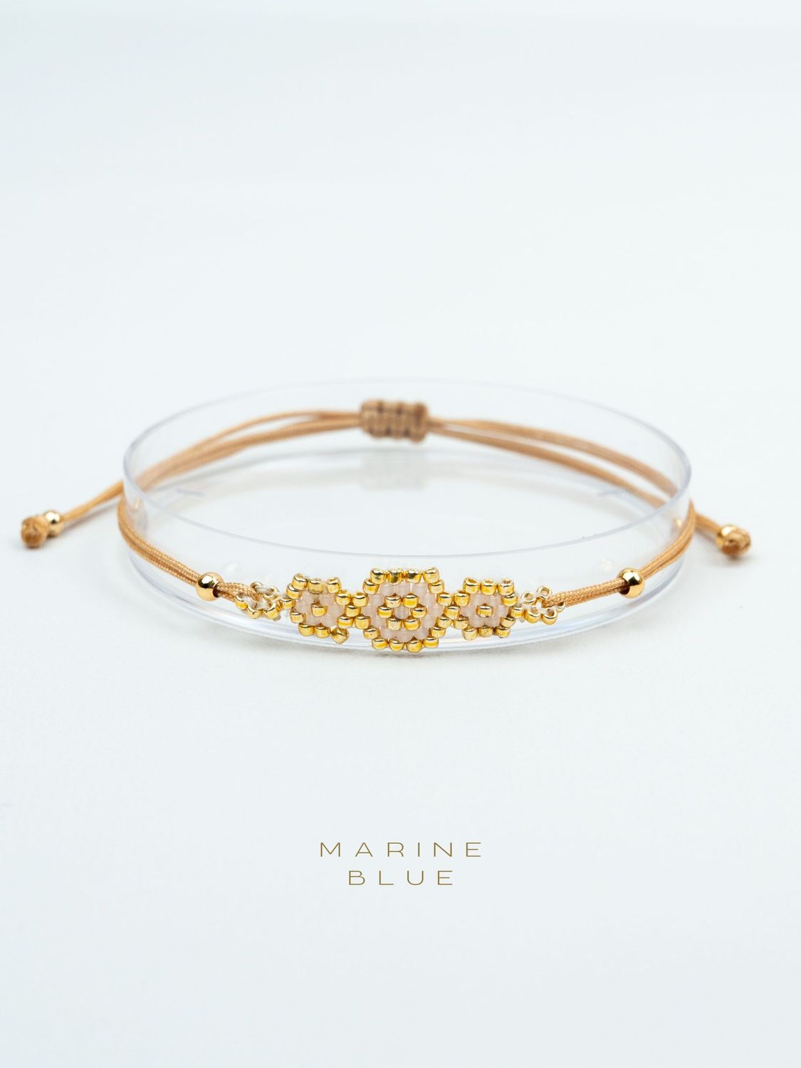 Solo Triple Evil Eye Handmade Bracelet - Beaded Bracelet, Color: Sunset Breeze