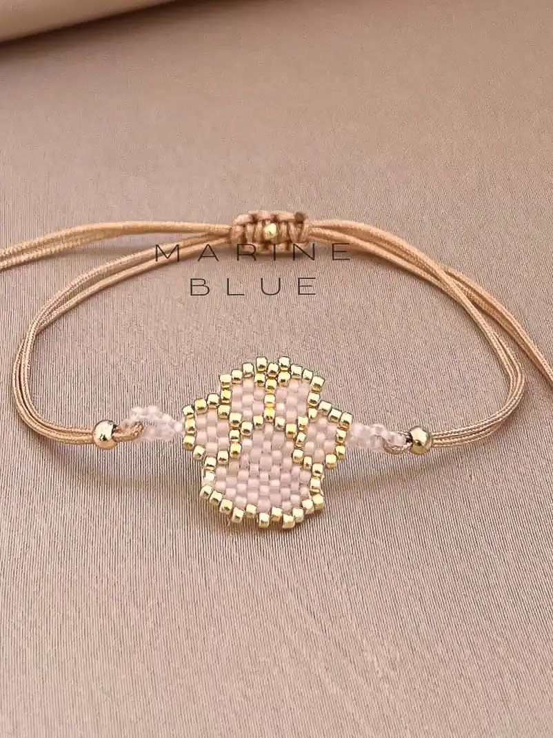 Solo Paw Handmade Bracelet - Beaded Bracelet, Color: Sunset Breeze