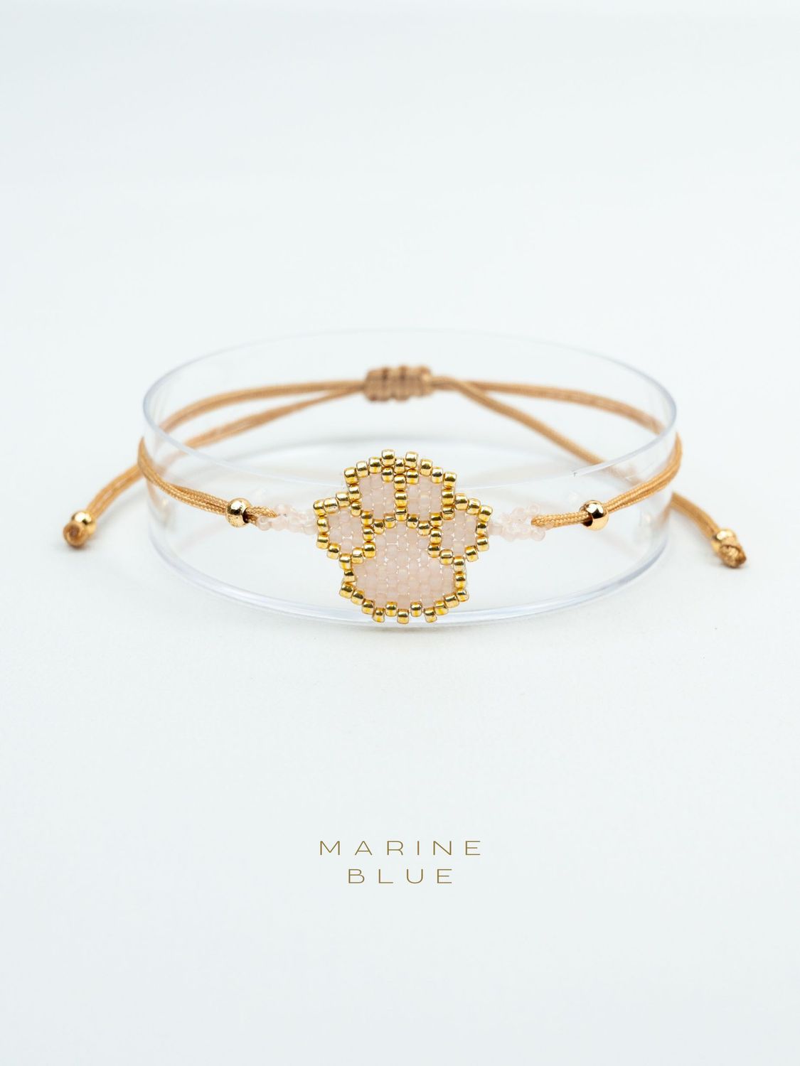 Solo Paw Handmade Bracelet - Beaded Bracelet, Color: Sunset Breeze