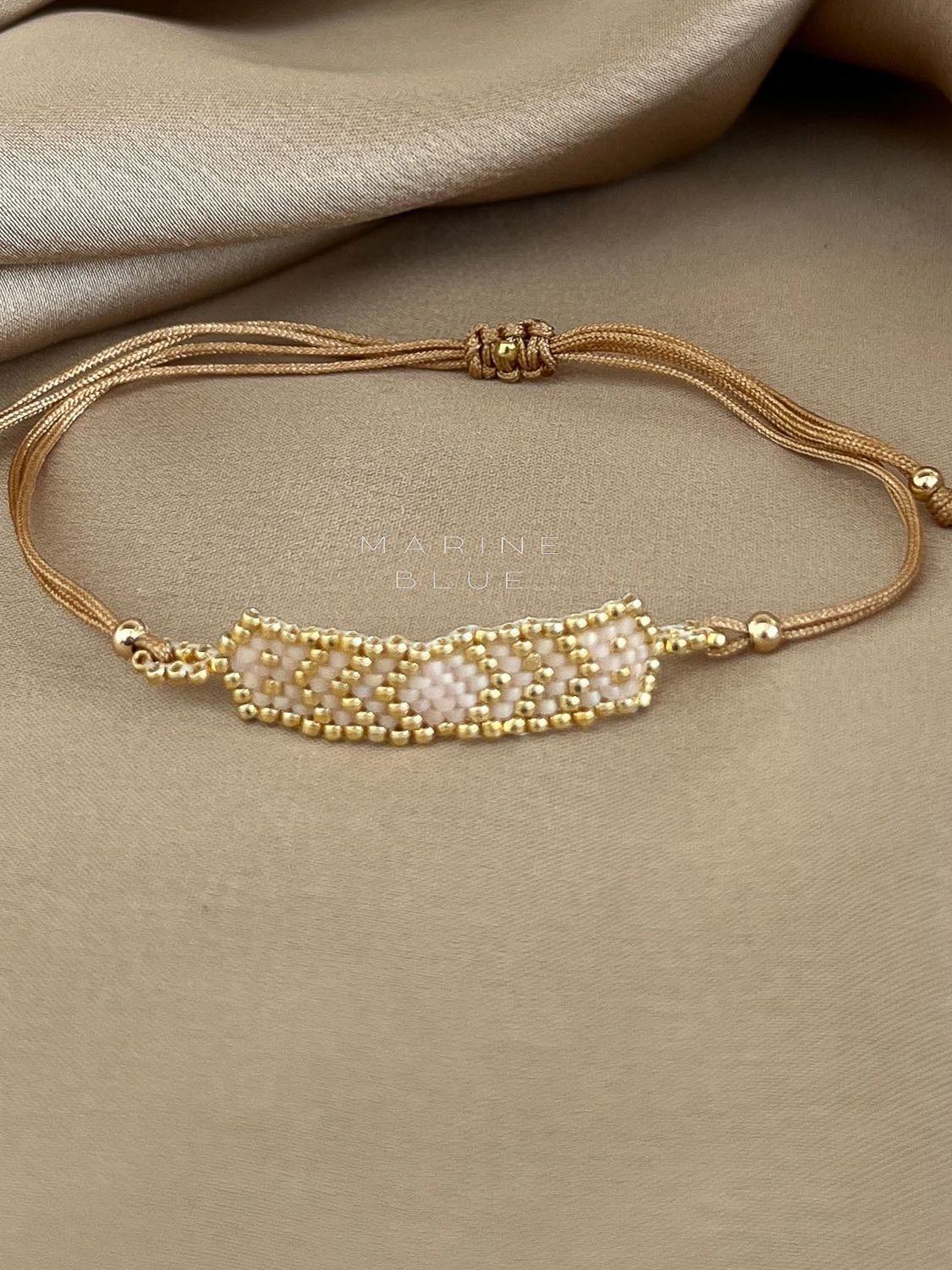 Solo Dots Handmade Bracelet - Beaded Bracelet, Color: Sunset Breeze