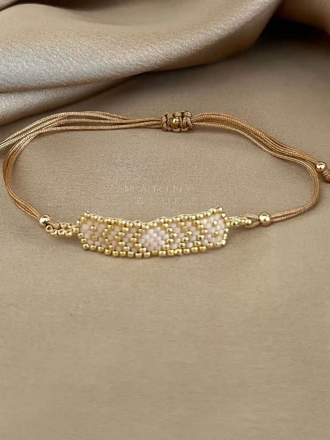Solo Dots Handmade Bracelet - Beaded Bracelet, Color: Sunset Breeze