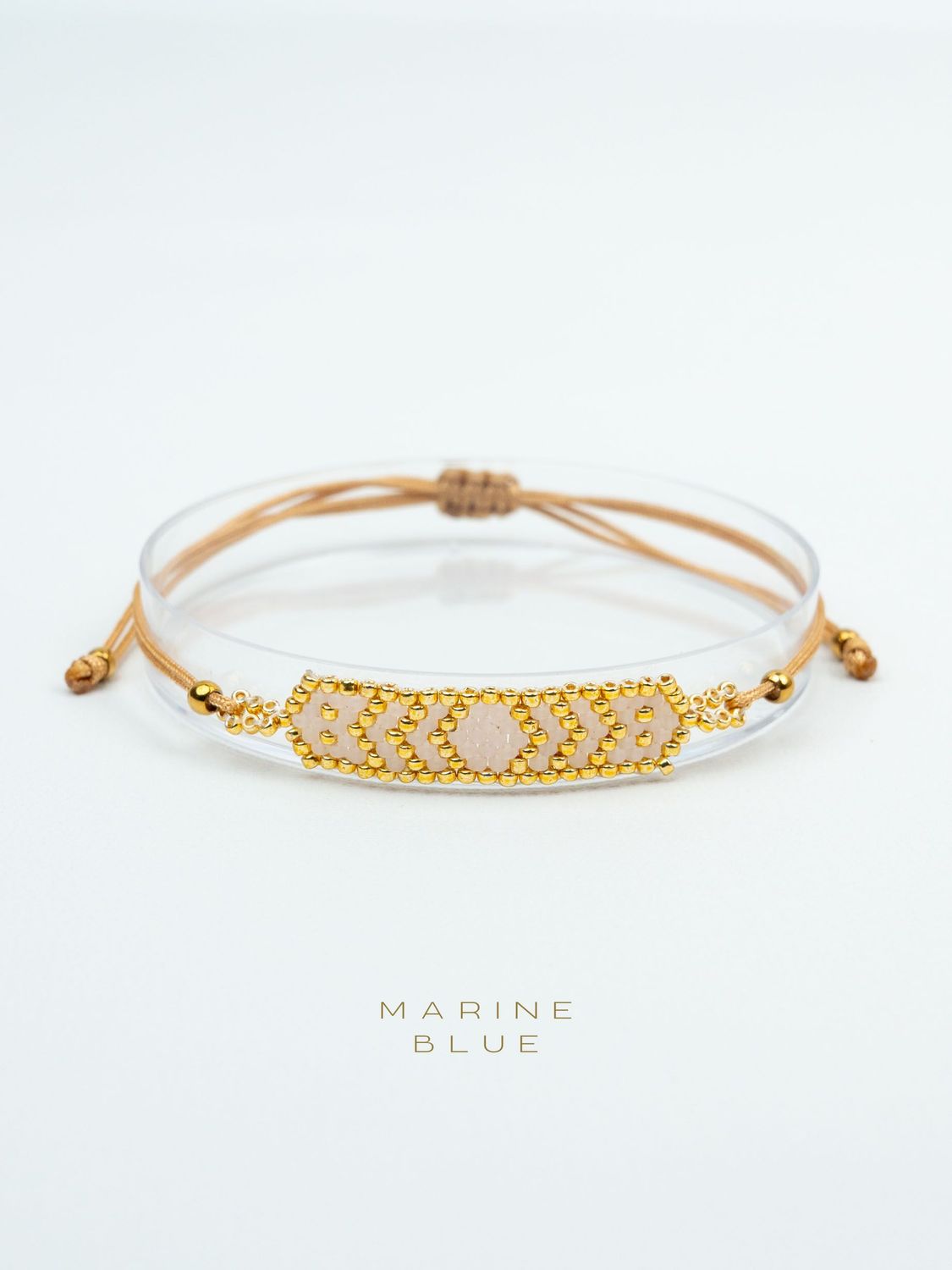 Solo Dots Handmade Bracelet - Beaded Bracelet, Color: Sunset Breeze