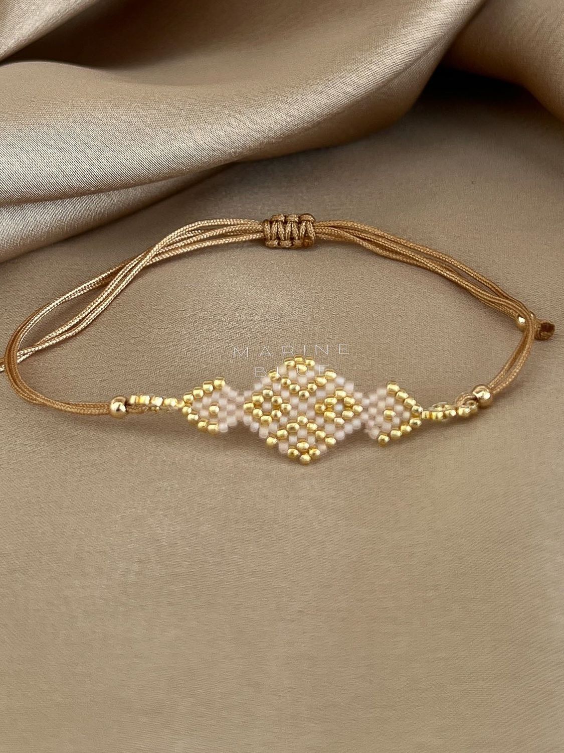 Solo Mask Handmade Bracelet - Beaded Bracelet, Color: Sunset Breeze