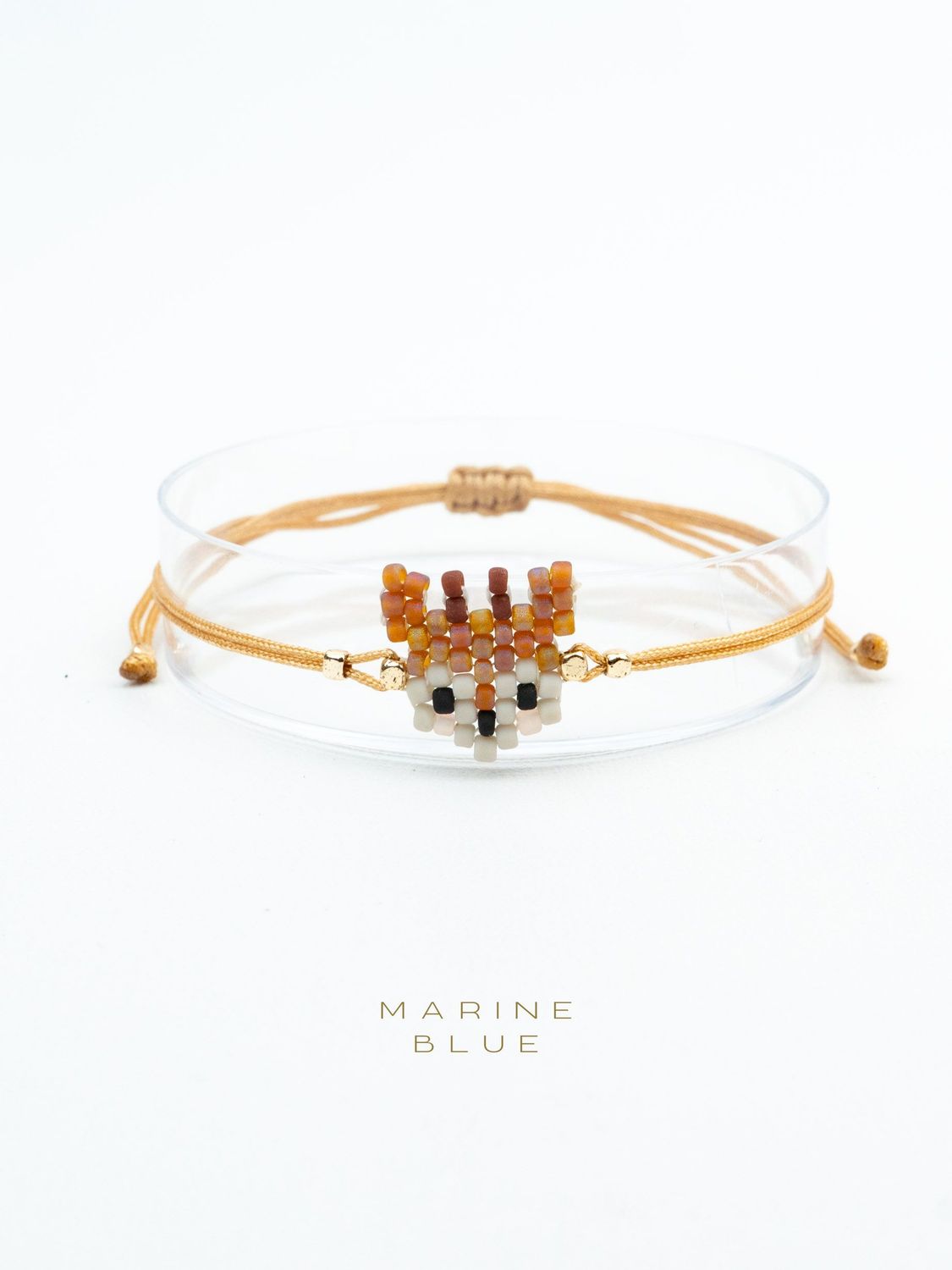 Animes Deer Handmade Bracelet - Beaded Bracelet, Color: Hazel