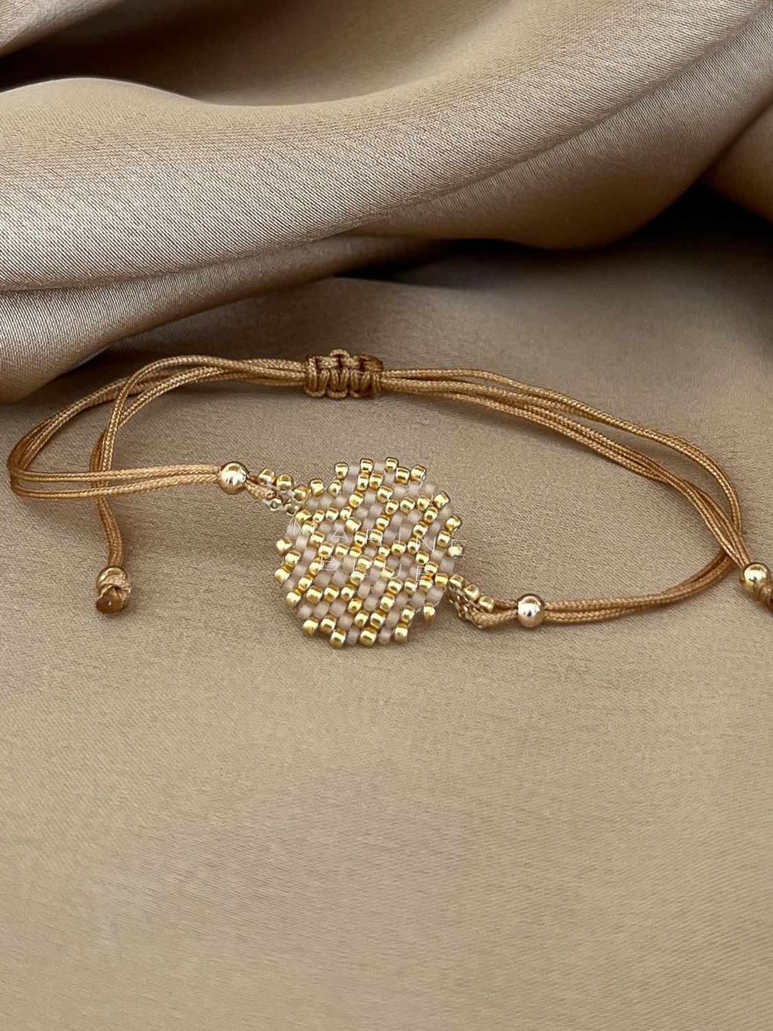 Solo Flower Star Handmade Bracelet - Beaded Bracelet, Color: Sunset Breeze