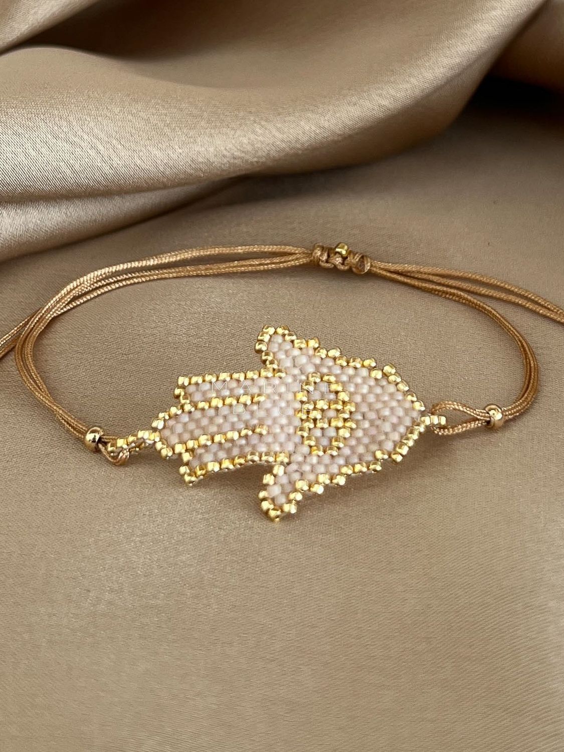 Solo Fatima’s Hand Handmade Bracelet - Beaded Bracelet, Color: Sunset Breeze