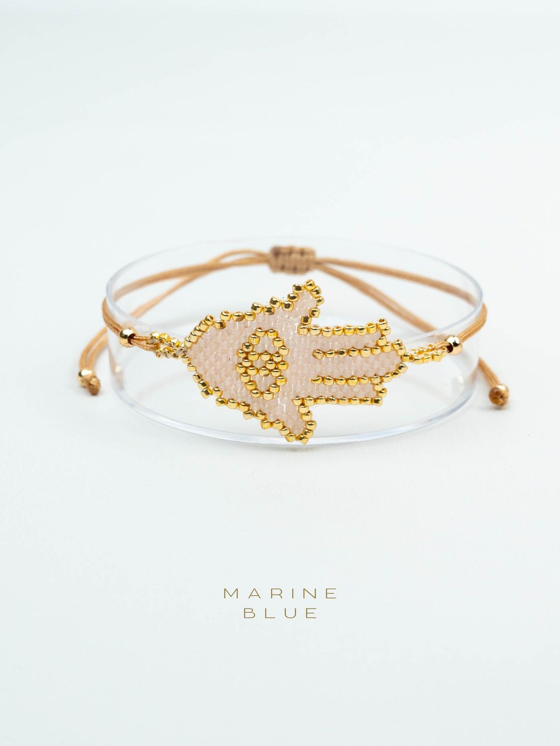 Solo Fatima’s Hand Handmade Bracelet - Beaded Bracelet, Color: Sunset Breeze