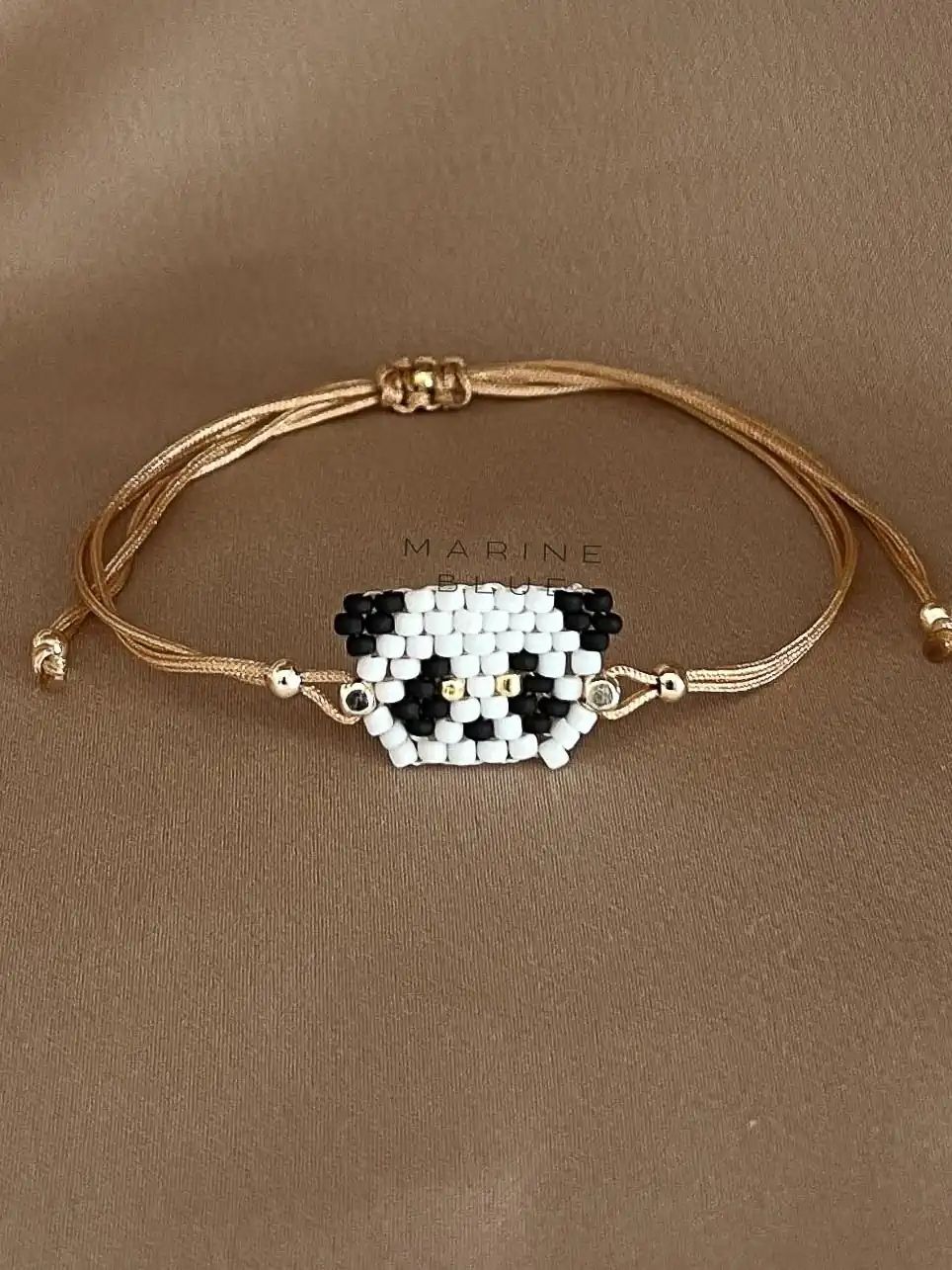 Animes Panda Handmade Bracelet - Beaded Bracelet, Color: Hazel