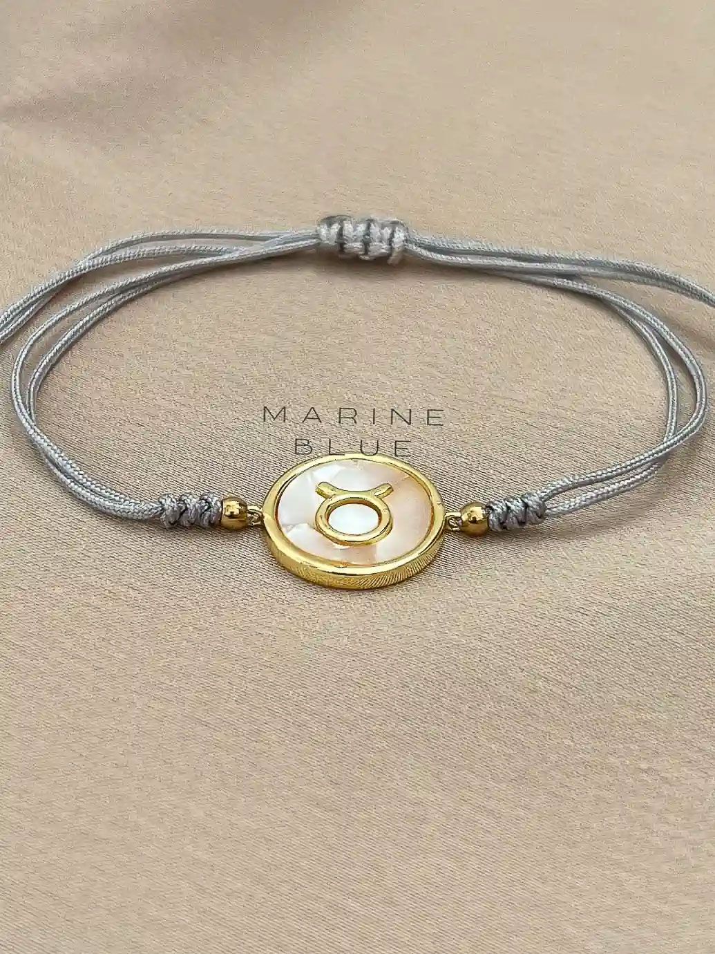 Horoscope Taurus Handmade Bracelet - Charm Bracelet, Color: Misty Moon