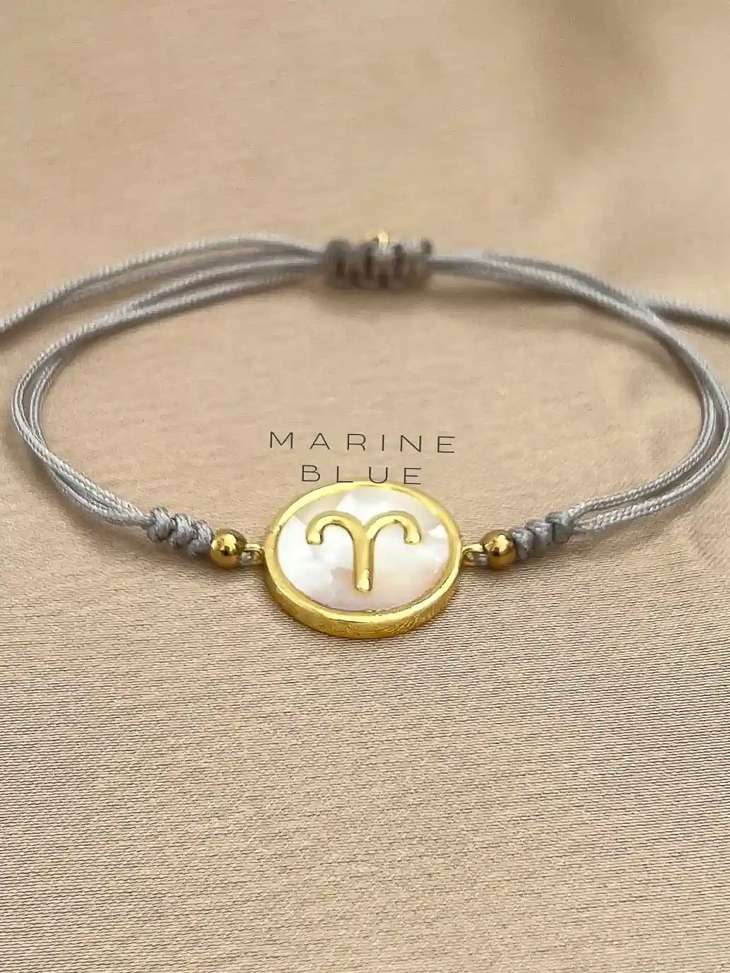 Horoscope Aries Handmade Bracelet - Charm Bracelet, Color: Misty Moon