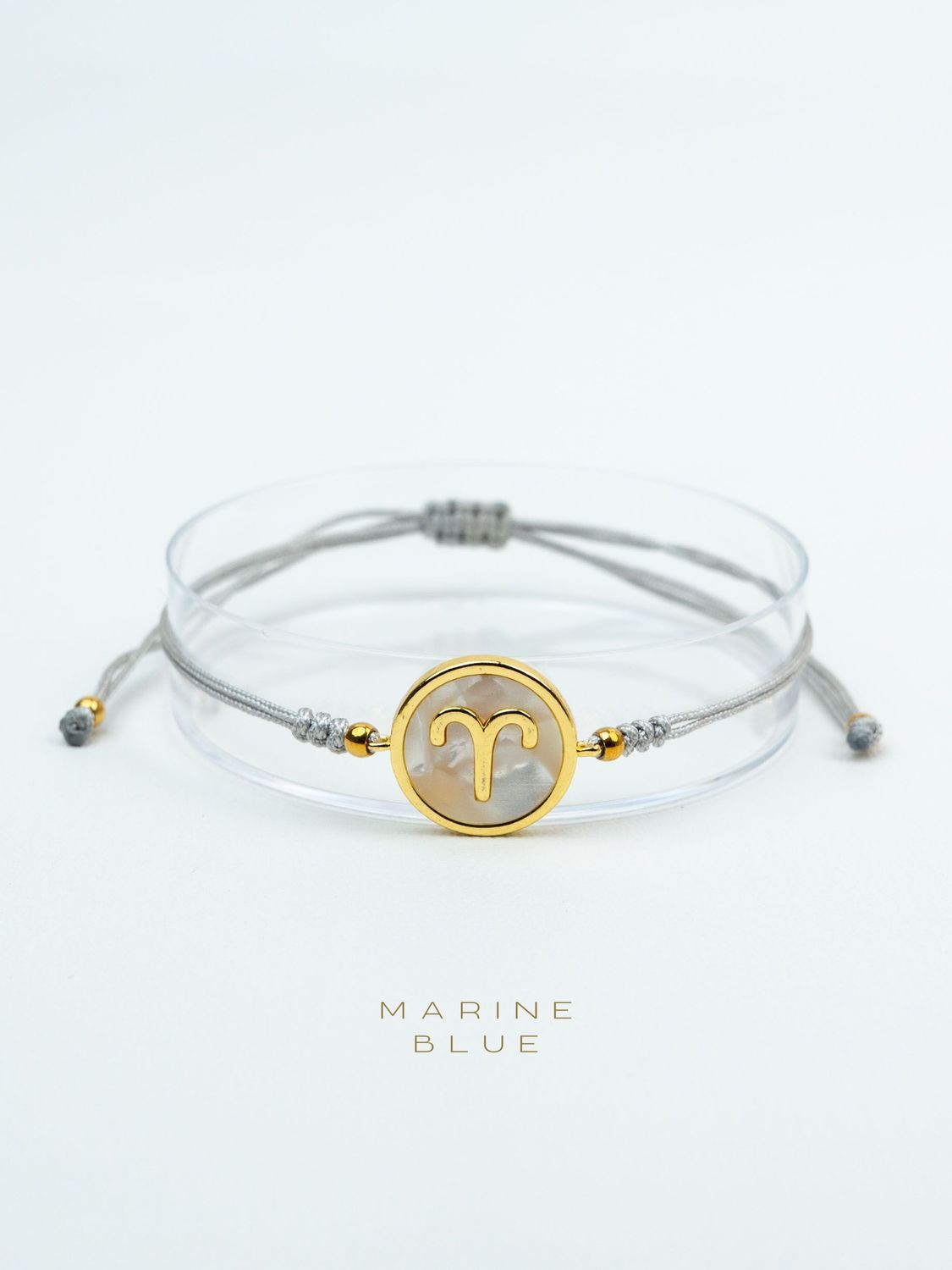Horoscope Aries Handmade Bracelet - Charm Bracelet, Color: Misty Moon