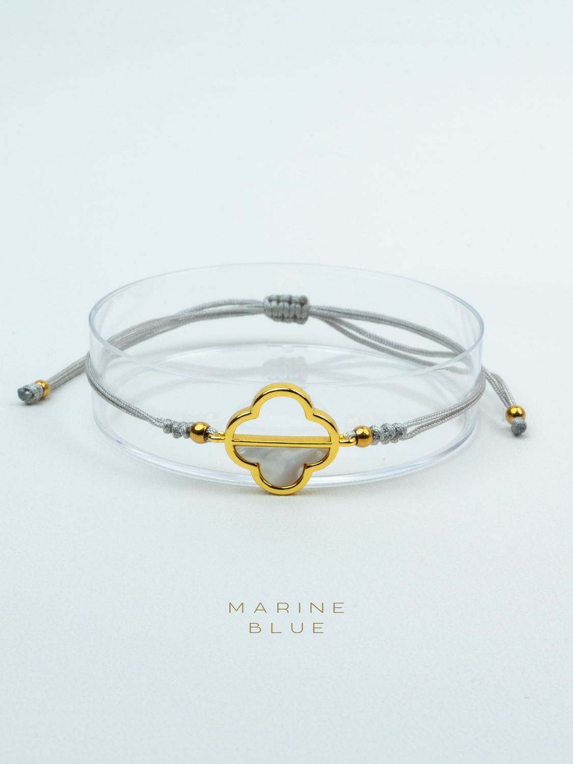Yonca Handmade Bracelet - Clover Charm Bracelet, Color: Misty Moon