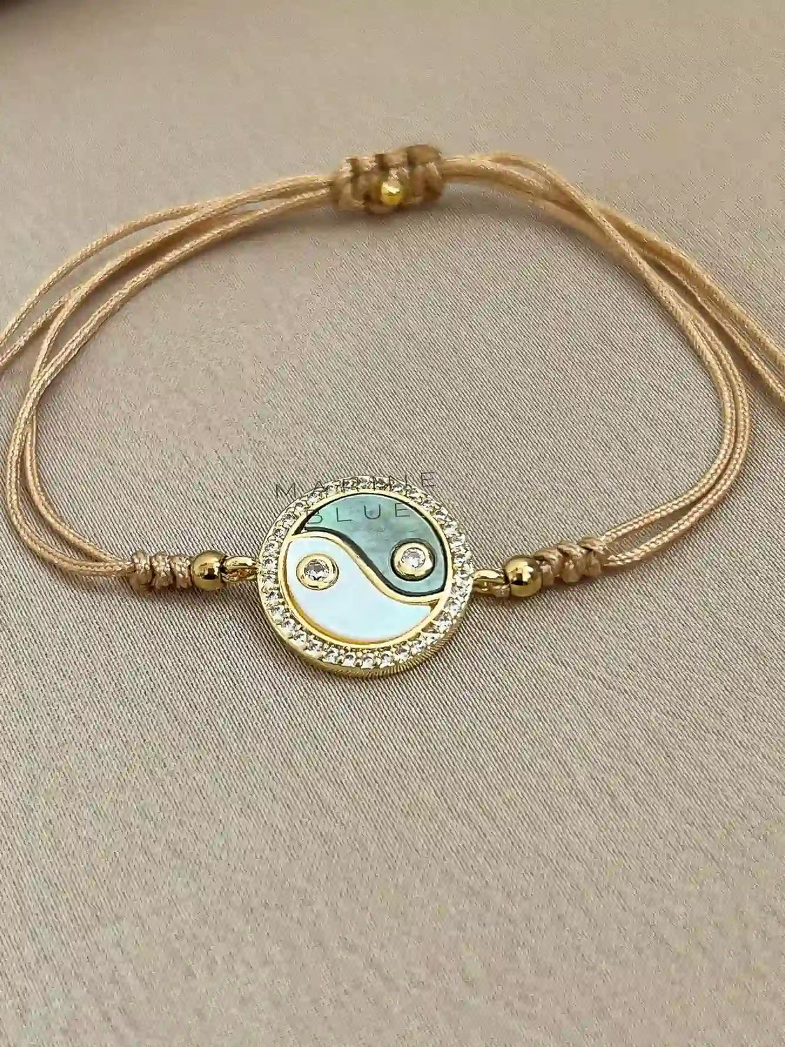 Yingyang Handmade Bracelet - Charm Bracelet, Color: Hazel