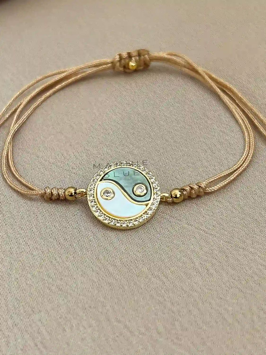 Yingyang Handmade Bracelet - Charm Bracelet, Color: Hazel