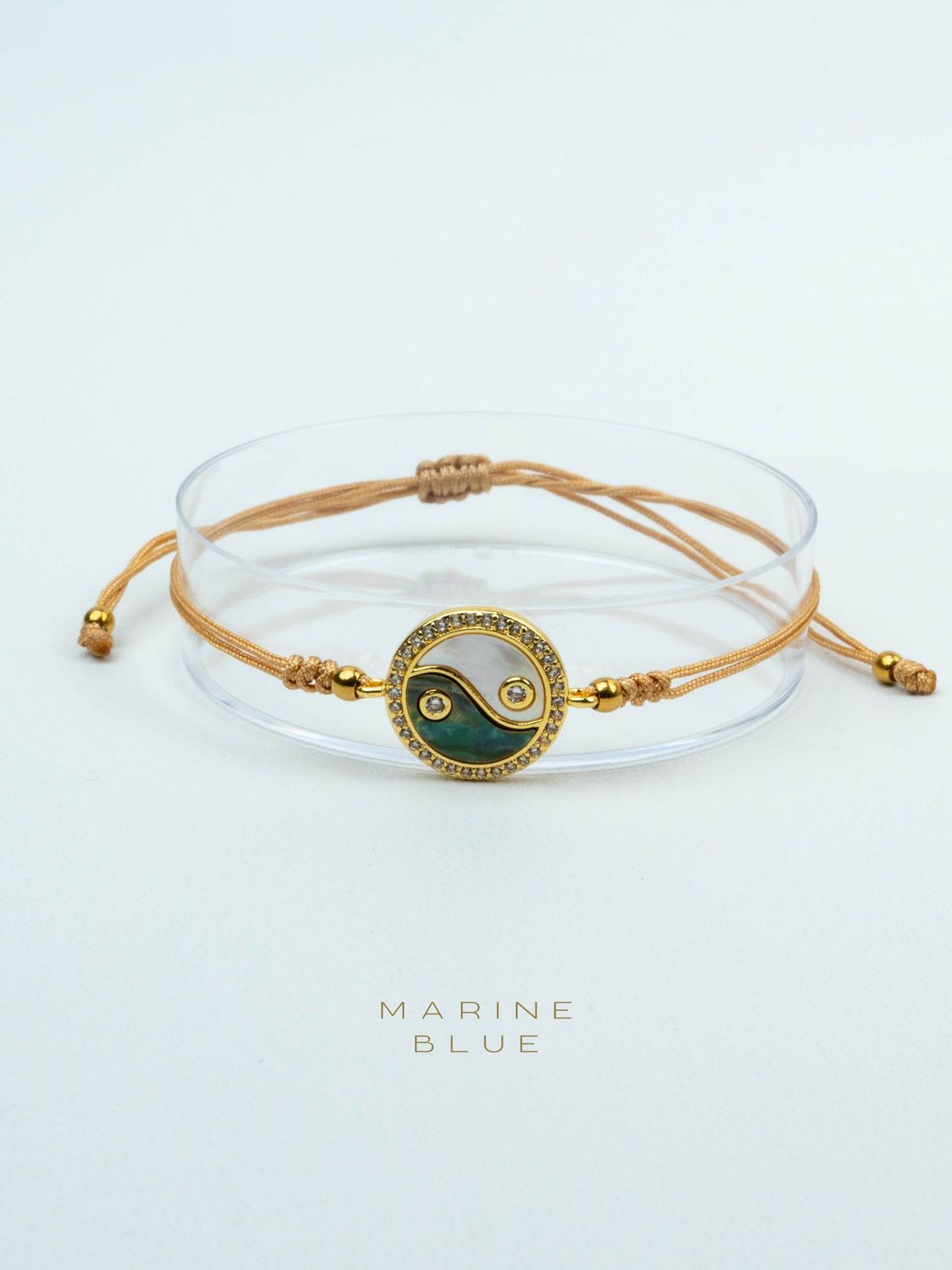 Yingyang Handmade Bracelet - Charm Bracelet, Color: Hazel