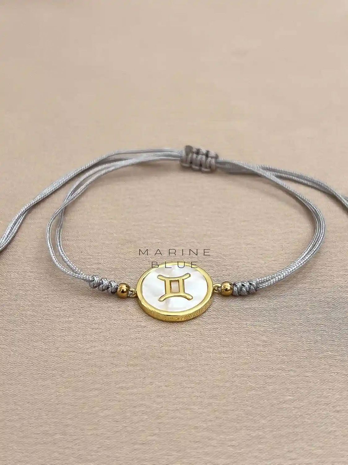 Horoscope Gemini Handmade Bracelet - Charm Bracelet, Color: Misty Moon