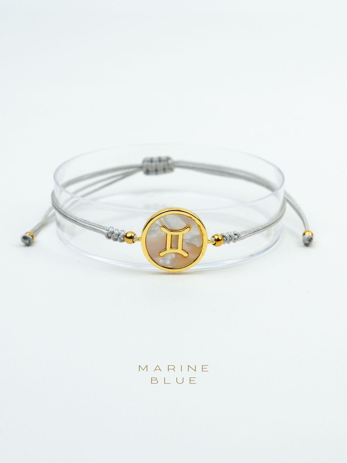 Horoscope Gemini Handmade Bracelet - Charm Bracelet, Color: Misty Moon