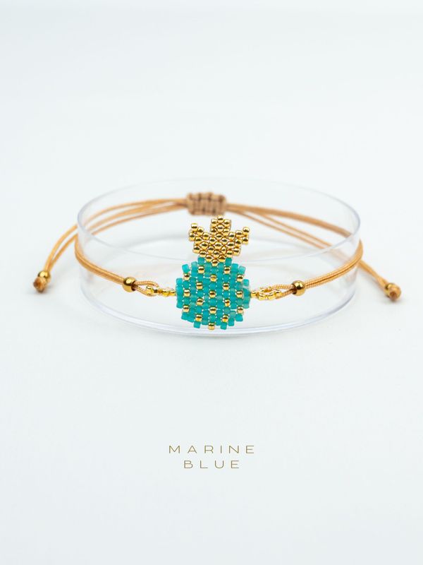 Solo Pineapple Handmade Bracelet - Beaded Bracelet
