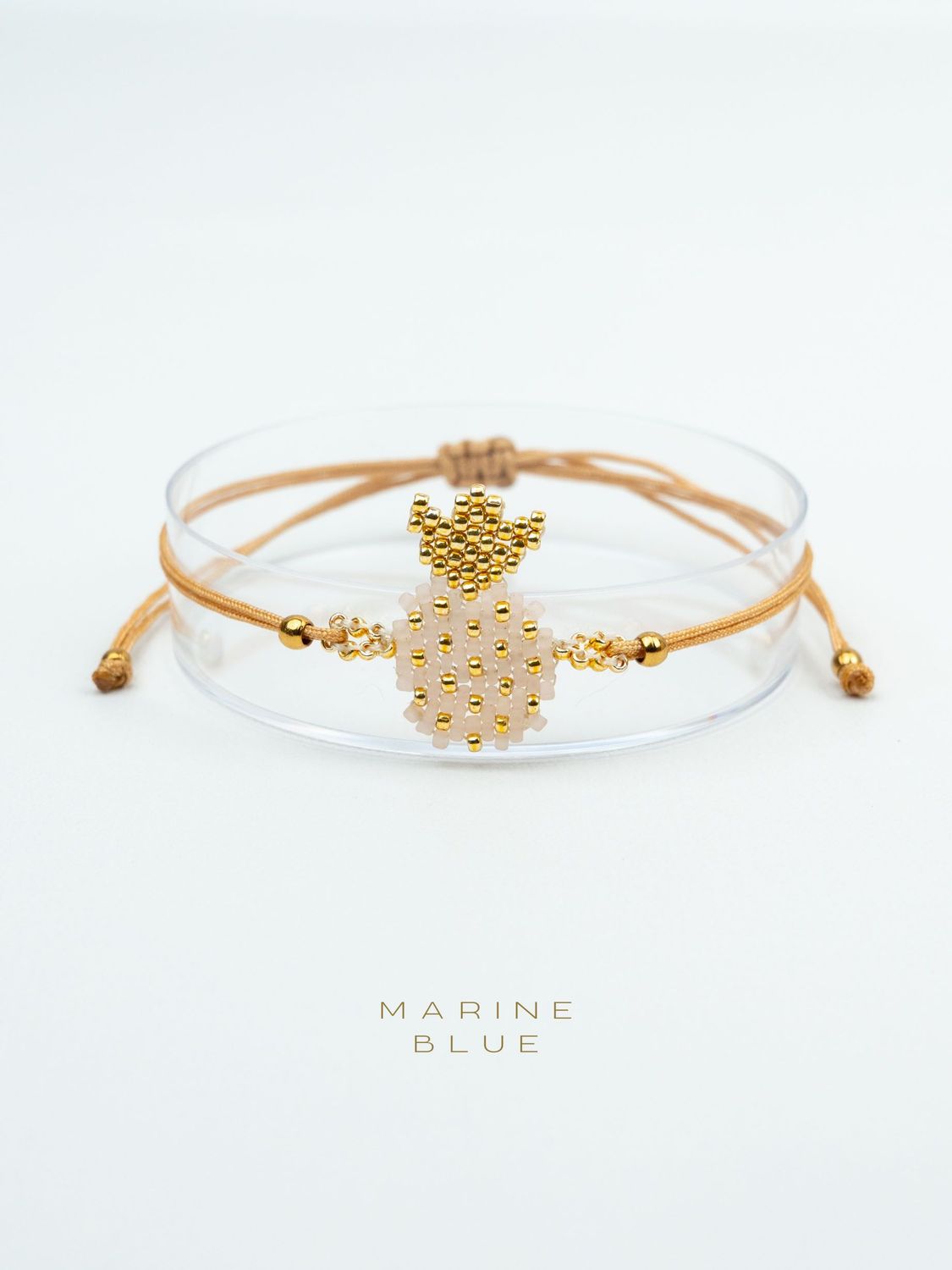 Solo Pineapple Handmade Bracelet - Beaded Bracelet, Color: Sunset Breeze